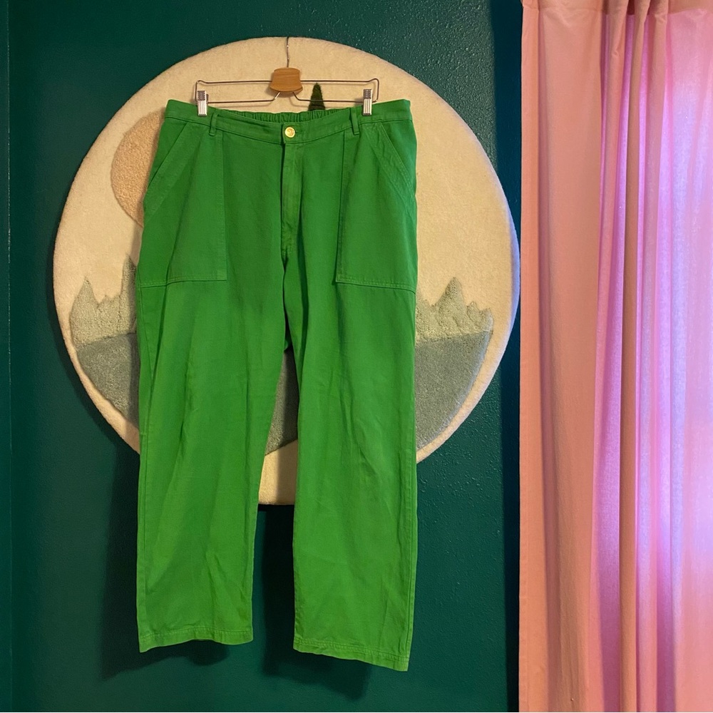 Big Bud Press Kelly green work pants. Size 1XL.
